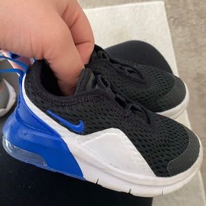 Toddler black & blue air nikes